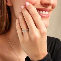 Histoire d'Or Alliance Adorinda Or Blanc* Bijoux Personnalisés|Bagues