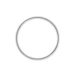 Outlet Histoire d'Or Alliance Alis Ruban Plat Argent Blanc