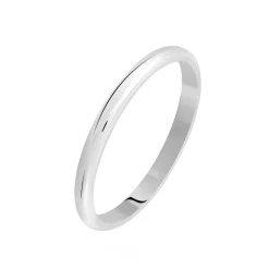 Histoire d'Or Alliance Aphroditia Demi Jonc Bombe Or Blanc* Bijoux Personnalisés|Bagues