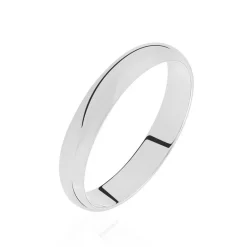 Histoire d'Or Alliance Aphroditia Demi Jonc Bombé* Bijoux Personnalisés|Bagues