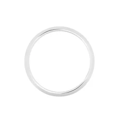 New Histoire d'Or Alliance Arthellais Demi Jonc Classique Palladium Blanc