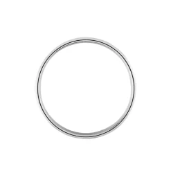 New Histoire d'Or Alliance Basile Ruban Plat Or Blanc