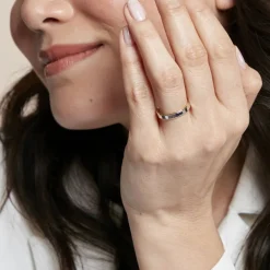 Outlet Histoire d'Or Alliance Beatrice Ruban Plat Or Bicolore