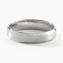 Histoire d'Or Alliance Berit Palladium Ruban Biseauté* Bijoux Personnalisés|Bagues