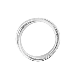 Histoire d'Or Alliance Bertina Demi Jonc Classique Or Blanc* Bijoux Personnalisés|Bagues