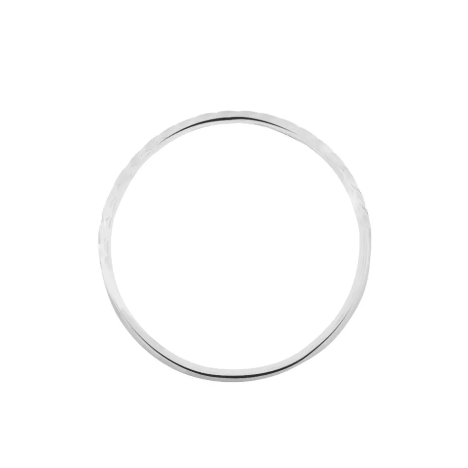 Histoire d'Or Alliance Calista Diamantee Demi Jonc Classique or blanc