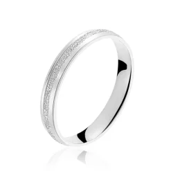 Histoire d'Or Alliance Caroline Sablee Demi Jonc Classique* Bijoux Personnalisés|Bagues