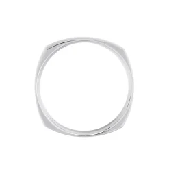 Discount Histoire d'Or Alliance Carree Polie Or Blanc