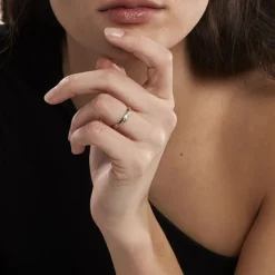 Clearance Histoire d'Or Alliance Cesarius Ruban Plat Or Bicolore