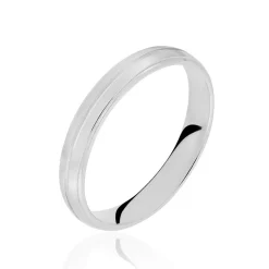 Online Histoire d'Or Alliance Circios Demi Jonc Classique Or Blanc