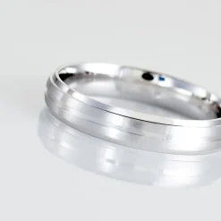 Online Histoire d'Or Alliance Circios Demi Jonc Classique Or Blanc