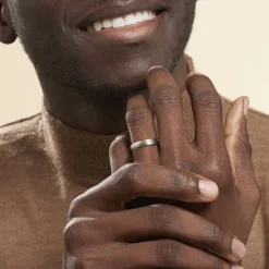 Online Histoire d'Or Alliance Circios Demi Jonc Classique Or Blanc