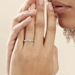 Hot Histoire d'Or Alliance Davila De Zirconium or blanc oxyde