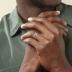 Sale Histoire d'Or Alliance Dorianne Ruban Plat Argent Blanc