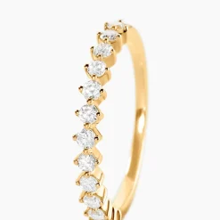 Histoire d'Or Alliance Elnathan Or Jaune Diamant Synthétique* Bagues|Alliances