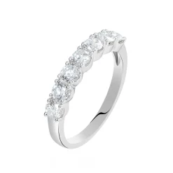 Discount Histoire d'Or Alliance Eloisa Or Blanc Diamant Synthetique