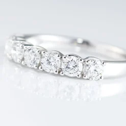 Discount Histoire d'Or Alliance Eloisa Or Blanc Diamant Synthetique