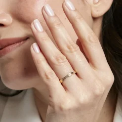 Histoire d'Or Alliance Eucleia Fantaisie Ruban Plat Or Jaune* Bijoux Personnalisés|Bagues