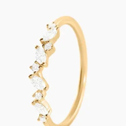 Histoire d'Or Alliance Euphranor Or Jaune Diamant Synthétique* Bagues|Alliances