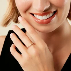 Histoire d'Or Alliance Euphranor Or Jaune Diamant Synthétique* Bagues|Alliances