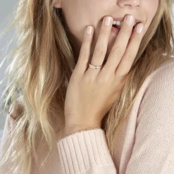 Histoire d'Or Alliance Fantaisie Diamantee Ruban Plat or bicolore