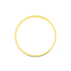 Histoire d'Or Alliance Fantaisie Ruban Plat Or Bicolore