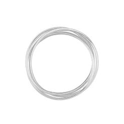 Histoire d'Or Alliance Filipine Demi Jonc Classique Argent Blanc* Bagues|Bagues Sans Pierre