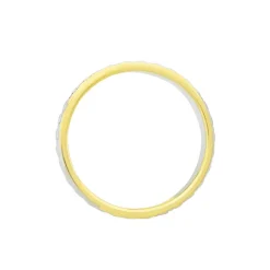 Best Histoire d'Or Alliance Grain De Folie Diamantee Ruban Plat Or Bicolore