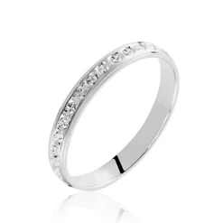 Online Histoire d'Or Alliance Heldea Ruban Plat Or Blanc