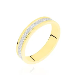 Online Histoire d'Or Alliance Heldea Ruban Plat Or Bicolore