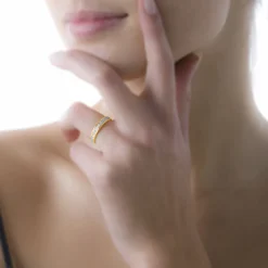 Online Histoire d'Or Alliance Heldea Ruban Plat Or Bicolore