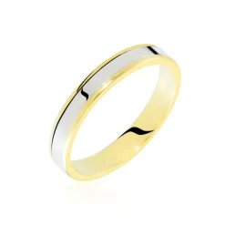 Histoire d'Or Alliance Hevan Ruban Or Bicolore* Bijoux Personnalisés|Bagues