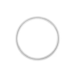 Histoire d'Or Alliance Ikhlas Ruban Plat Argent Blanc* Bijoux Personnalisés|Bagues