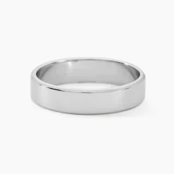 Histoire d'Or Alliance Inayah Ruban Plat Argent Blanc* Bijoux Personnalisés|Bagues