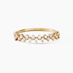 Hot Histoire d'Or Alliance Jodene Or Jaune Diamant Synthétique