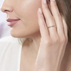 Online Histoire d'Or Alliance Julie Ruban Classique Or Jaune