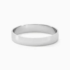 Histoire d'Or Alliance Julie Ruban Classique Platine Blanc