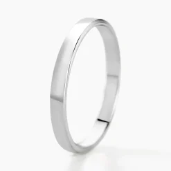 Histoire d'Or Alliance Julie Ruban Classique Or Blanc* Bijoux Personnalisés|Bagues