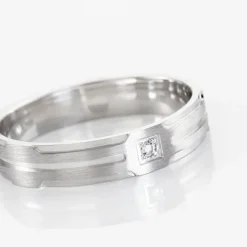 Histoire d'Or Alliance Kamil Argent Diamant* Bagues|Alliances