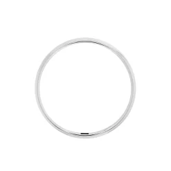 Histoire d'Or Alliance Khelya Ruban Plat Argent Blanc* Bijoux Personnalisés|Bagues