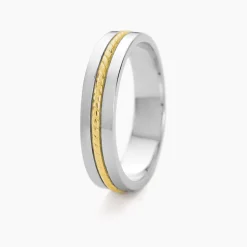 Histoire d'Or Alliance Leandro Ruban Argent Bicolore* Bagues|Bagues Sans Pierre