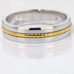 Histoire d'Or Alliance Leandro Ruban Argent Bicolore* Bagues|Bagues Sans Pierre