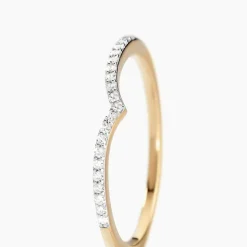 Hot Histoire d'Or Alliance Les Inseparables Or Jaune Diamant