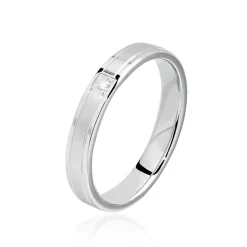 Histoire d'Or Alliance Mae Or Blanc Diamant* Bijoux Personnalisés|Bagues