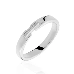 Sale Histoire d'Or Alliance Magali Ruban Plat Or Blanc