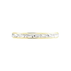 Histoire d'Or Alliance Mano Ruban Plat Or Bicolore* Bijoux Personnalisés|Bagues