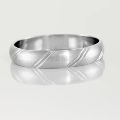 Best Histoire d'Or Alliance Marlon Demi Jonc Classique Or Blanc