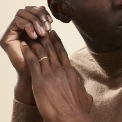 Best Histoire d'Or Alliance Marya Carree Diamantee Ruban Plat or jaune