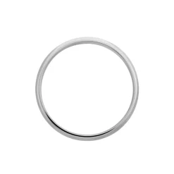 Histoire d'Or Alliance Mat Et Brillant Biseaute Ruban Plat Palladium Blanc