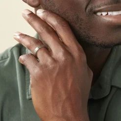 Histoire d'Or Alliance Mat Et Brillant Liseret Ruban Plat Palladium Blanc* Bijoux Personnalisés|Bagues